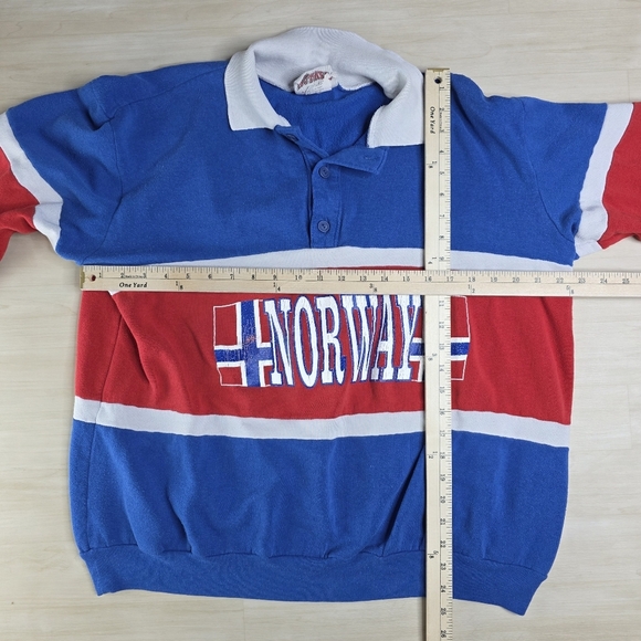 Vintage Nutmeg Mills Norway Rugby Collared Shirt‎ Rare Size XL Read - Picture 6 of 11